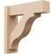 Ekena Millwork 6-in W x 20-in D x 20-in H Funston Block Rough Cedar Woodgrain TimberThane Outlooker, Primed Tan OUTUR060X20X20FST44RCPR - alternate 1